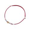 Pulsera de plata de ley 925 con diseño de moneda y anillo de plata con bloques de color dorado y plateado para mujer, estilo chino, simple y nuevo, B3296
