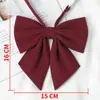 Camisa con Lazo de Moño Niñas Jk Ropa con Lazo Accesorios Estilo Preppy Uniforme de Marinero Uniforme Escolar Borgoña Color Puro Cuello de Plumas Flor