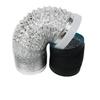 Tubo Telescópico de PVC para Campana Extractora Tubo de Escape de Humos Engrosado Campana Extractora de Cocina Retardante de Llama Conducto de Escape de Papel de Aluminio para Campana Extractora