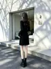 Vestido Estilo Novo Chinês Retro Estilo Nacional para Mulheres, Novo Modelo Outono 2026, Slim-Fit, Preto, Elegante Vestido Cheongsam Modificado