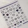 Pegatinas para Uñas con Lazo de Encaje Tensor Ts3507 Serie Dulce y Versátil con Patrón de Corazón y Estrella
