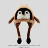Gorro para Niños Bebé Otoño e Invierno Estilo Dibujos Animados Gorro con Protección para Orejas Casual Cálido Pingüino Gorro de Invierno Engrosado para Hombres y Mujeres