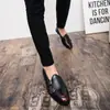 Sapatos Masculinos de Couro Respiráveis Estilo Coreano Slip-On, Sapatos da Moda Britânicos com Bico Fino, Design de Moda Tendência, Tamanho Grande 47-48