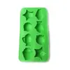 Molde de gelo oceânico de 8 cavidades molde de cubo de gelo de silicone formato de criatura marinha ferramentas para fazer gelo molde para confeitaria