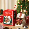 Caja de Música Árbol de Navidad Bloques de Ensamblaje Papá Noel Muñeco de Nieve Juguetes para Niños Decoraciones Festivas Adornos