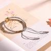 Pulsera de cordón rojo tejida con nudo de diamante, cuentas de barril de la suerte azul ardiente de oro antiguo, estilo chino, pulsera de pareja para hombres y mujeres