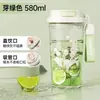 Taza de Plástico de Gran Capacidad con Doble Boquilla para Beber de Verano, Taza Portátil Resistente a Altas Temperaturas con Popote, Taza para Beber Directamente Café, Taza de Regalo