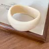 Pulsera Redonda Irregular con Degradado de Acrílico Moda Europea y Americana Pulsera Trendy para el Trabajo Joyería de Nicho para Mujeres