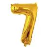 Versión Americana Cuerpo Delgado 32 pulgadas Número Globos de Papel de Aluminio Color Degradado Oro Plata Oro Rosa Globos Numéricos Venta al por Mayor