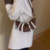 Bolso Transfronterizo para Mujer, Bolso de Axila Helado Súper Popular, Bolso de Hombro Cruzado Retro, Bolso de Felpa de Moda con Forma de Croissant Dumpling al por Mayor
