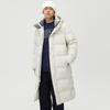 Abrigo Largo hasta la Rodilla Estilo Coreano para Hombre y Mujer, Invierno Largo Medio Grueso Moderno Unisex Resistente al Frío con Mangas Largas