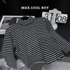 Camisa de terciopelo para niños, otoño e invierno 2024, nueva, estilo coreano, cuello redondo, gruesa, cálida, para niños de talla mediana y pequeña.