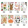 Decoración de Pegatinas para Fiesta Navideña Dibujos Animados Pingüino Papá Noel Collage Creativo DIY Infantil Pegatina Personalización