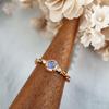 Anillo de Bambú Mariposa Esmalte Francés para Mujer Apertura Diseño de Nicho Lujo Ligero de Alta Gama Moda Versátil Nuevo Estilo 2024