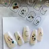 [Serie X2] Calcomanías Tridimensionales Ajuste 3D y Realistas Mismo Estilo que las Celebridades de Internet Populares Ins Pegatinas y Accesorios para Uñas