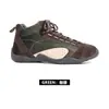 Shou Gu 2026 Outono/Inverno Novos Sapatos de Cano Alto em Couro Genuíno com Plus Veludo Femininos Solado Macio Confortáveis Botas Curtas Versáteis Sapatos de Treino Alemães