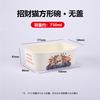 Lonchera rectangular desechable para llevar, caja de embalaje con tapa, recipiente de papel, lonchera comercial de calidad alimentaria, para comida ligera, ensalada y fruta.