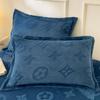 Par de fundas de almohada talladas de terciopelo coral de leche de invierno, 48 x 74, fundas de almohada de terciopelo coral grueso, funda de almohada individual