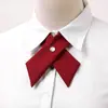 Corbata de Lazo Cruzada Camisa de Uniforme JK Cosas Pequeñas Ropa de Negocios Lazo de Niña Estilo Universitario Combinable Trendy Corbata de Lazo Tailandesa