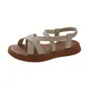 Sandalias de Verano de Suela Blanda de Nuevo Estilo Transfronterizas Europeas y Americanas 2023 para Mujer, Sandalias de Moda para Dama al por Mayor en Tallas Grandes