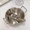 Tazón de Sopa Colorido de Gran Capacidad Antiescaldado para Dormitorio Estudiantil, Tazón Doméstico de Acero Inoxidable con Doble Asa, Práctico para Uso en Dormitorio y Hogar