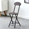 Cadeira Dobrável, Banqueta, Cadeira com Encosto, Cadeira de Jantar Portátil para Casa, Banqueta Redonda Criativa Moderna Simples e Estilosa, Cadeira de Computador