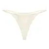 Calcinha Sexy de Seda Gelada com Tiras Finas Estilo Europeu e Americano para Mulheres, Calcinha Seamless de Cintura Baixa, Tanga em T para Esportes e Yoga