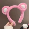 Faixa de Cabelo para Lavar o Rosto para Mulheres, Nova Faixa Doce de Celebridade da Internet, Máscara Facial, Faixa de Pelúcia Antiderrapante, Acessórios de Cabelo Infantis Fofos de Desenho Animado