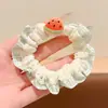 Gomas para el pelo de niños con estampado de frutas, cintas para el pelo para niñas, bandas para el pelo de alta elasticidad, gomas para moños, accesorios para el pelo