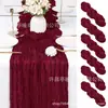 Amazon Bali Mantel de Tela Plisada Decoración para Bodas Fiestas Festivas Mantel de Gasa Transparente Retorcida Venta al por Mayor