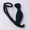 Suprimentos para adultos atacado plugue anal traseiro vibração com anel peniano vibração sexo silicone plugue anal brinquedos sexuais