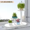Prateleira de Flores para Peitoril de Janela Quarto Janela de Canto de Ferro Prateleira Quadrada Pequena de Múltiplas Camadas Estilo Europeu Popular Prateleira de Armazenamento para Suculentas Prateleira para Vasos de Flores de Mesa