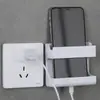 Suporte Adesivo para Controle Remoto de TV e Ar Condicionado, Montado na Parede, Caixa de Armazenamento sem Furos para Sala de Estar e Cabeceira