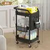 Estante de almacenamiento de cocina de pie, estante de bocadillos de múltiples niveles, estante de almacenamiento con tablero perforado, cesta colgante, estante de almacenamiento, carrito pequeño