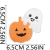 Patches Bordados de Fantasma para Halloween Decoração de Feriado Patches de Fantasma e Abóbora Patches Bordados de Morcego e Teia de Aranha Termocolantes