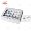 Caja de Almacenamiento de Joyería de Terciopelo Transparente con Tapa abatible y a Prueba de Polvo con Compartimentos para Pendientes, Anillos y Uñas - En Stock