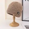 Nuevo Gorro de Felpa Estilo Japonés para Mujer, Cálido para Otoño e Invierno, Tejido de Color Sólido, Gorro Simple Versátil, Gorro de Punto para Proteger Orejas, Moderno