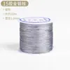 Ventas Directas de Fábrica Hilo Trenzado Dorado y Plateado Cuerda Delgada Joyería Pulsera Cuerda para Mano Cuerda para Collar Material para Manualidades DIY Hilo