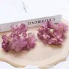 Flor Simulada Borda Queimada Cabeça de Hortênsia Acessórios Feitos à Mão DIY Decoração de Casa Acessórios para Headwear de Casamento Combinação Hanfu