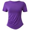Ropa de Entrenamiento Corporal Fitness Deportes Tops Slim para Mujer Verano Cuello Redondo Modal Yoga Ropa de Danza Clásica Set