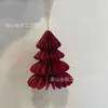 Decoraciones Navideñas Bola de Panal Papel Árbol de Navidad Plegable Escritorio Adornos de Árbol de Navidad Colgantes de Árbol de Navidad Transfronterizos