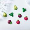 Serie de frutas joyería de dibujos animados para uñas aguacate lindo pasador DIY pendientes material joyería de uñas luminosa