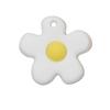 Flor fofa PVC cola macia remendo DIY chaveiro pingente acessórios estudante saco enfeites criativos com material de furo