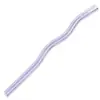 Pajita de Vidrio de 8 mm de Diámetro Vaso de Agua Ondulado Pajita de Vidrio Borosilicato Alto Pajita de Vidrio para Beber de 20 cm Resistente a Altas Temperaturas Alimentaria