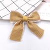 Textura de Tela Coreana Encaje Lazo Accesorios para el Cabello de Niños diy Broche Ropa Zapatos Bolso Bufanda Accesorios