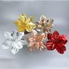 Popular Transfronterizo 30cm Decoración de Flores Navideñas al por Mayor Flores Artificiales Colgantes Multicolores Accesorios para Árbol de Navidad Flores de Navidad