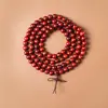Atacado Sandália de Sangue Sândalo Africano Folha Pequena Sândalo Vermelho Contas Budistas, Vários Estilos e Especificações, Pulseiras Estilo Étnico, Contas de Rosário