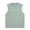 Camiseta de tirantes con estampado de niebla multilínea Hhh, chaleco laminado, marca Trbottomy, básica, suelta, versátil, casual, para usar debajo, para hombre