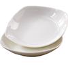Plato de condimentos de porcelana blanca pura, plato pequeño de cerámica para el hogar, plato de vinagre para salsa de soja, plato para salsas de restaurante de hotel, plato para aperitivos