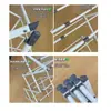 Tendedero Plegable Retráctil Transfronterizo, Secador de Toallas Extensible, Barra de Secado de Ropa de Pie Simple para Uso Doméstico, Al Por Mayor